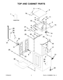 Top and cabinet parts