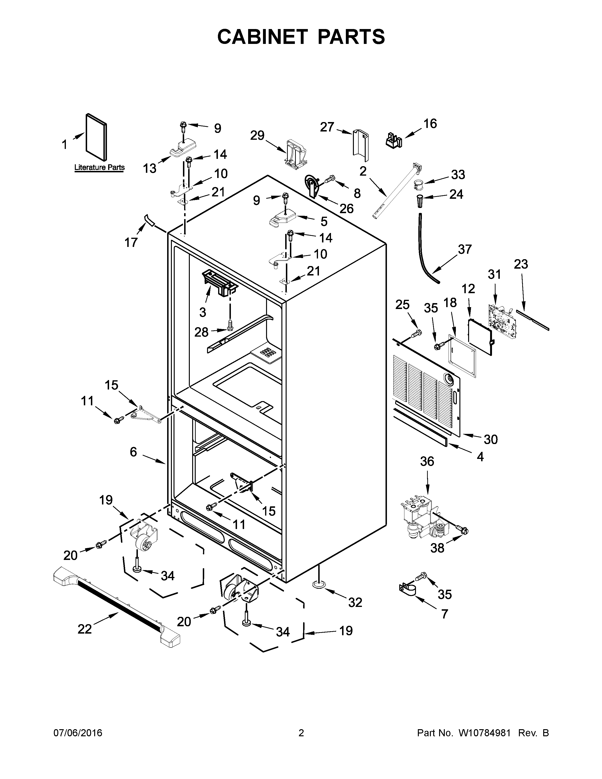 Cabinet parts