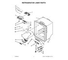 KitchenAid KRFF305EBL00 refrigerator liner parts diagram