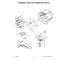 KitchenAid KRFF305EBL00 freezer liner and icemaker parts diagram