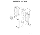 KitchenAid KRFF305EBS00 refrigerator door parts diagram