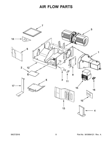 Air flow parts