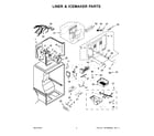 Ikea IK8FXNGFDM02 liner & icemaker parts diagram