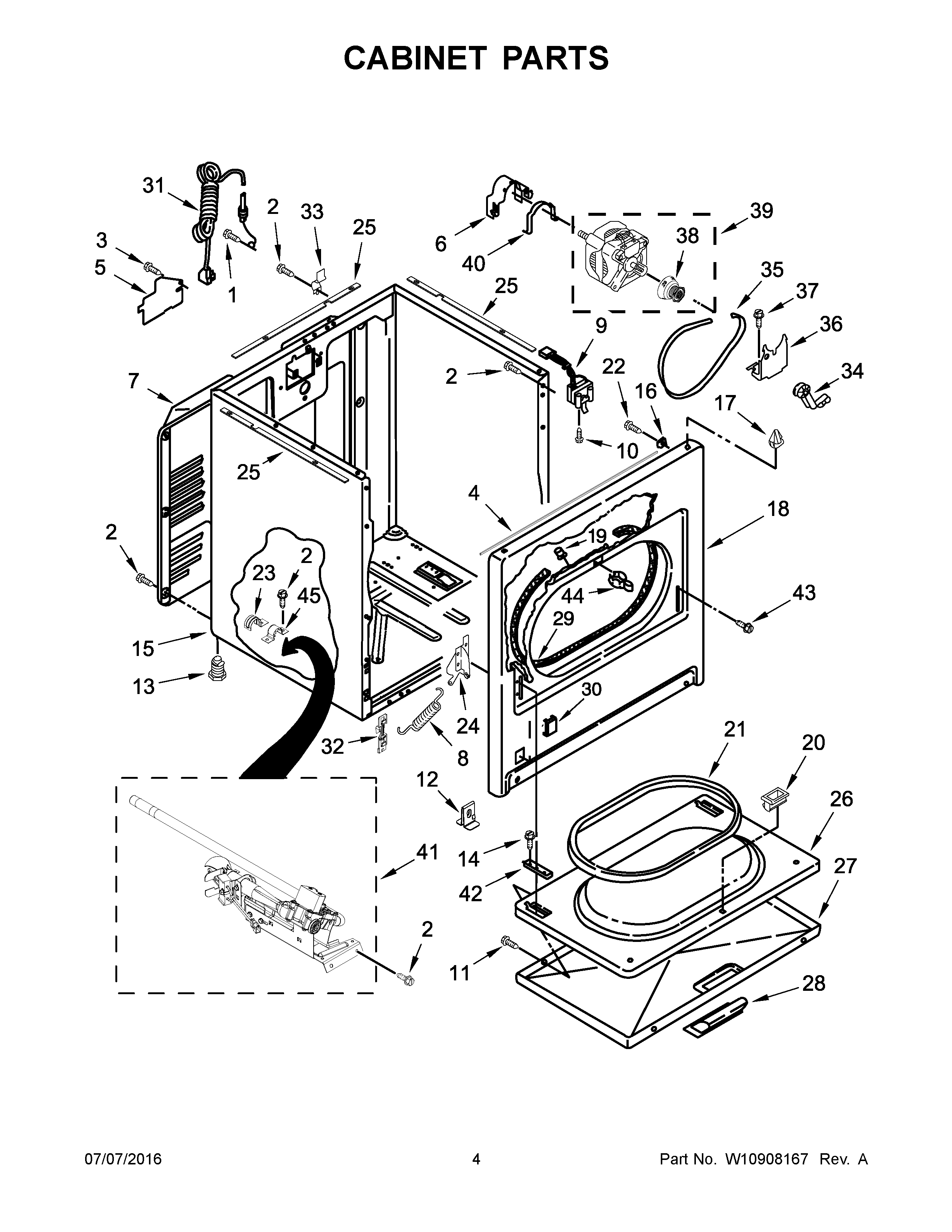 Cabinet parts