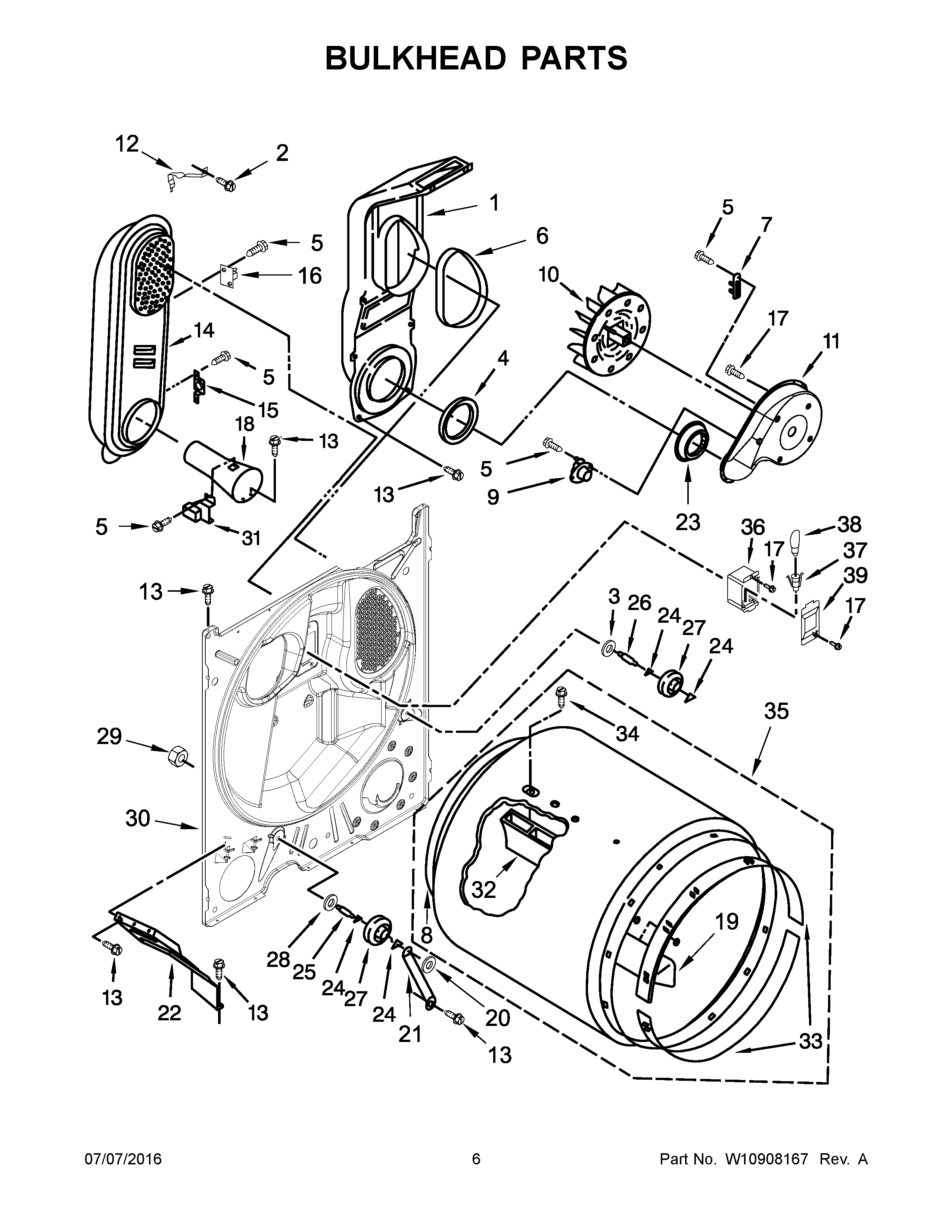 Bulkhead parts