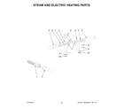 Maytag MFS230PAVS steam and electric heating parts diagram
