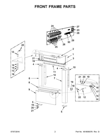 Front frame parts
