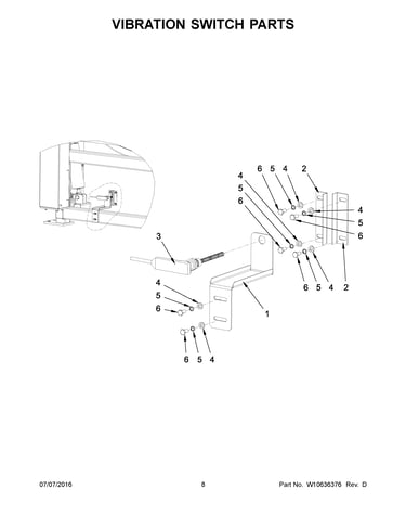 Vibration switch parts