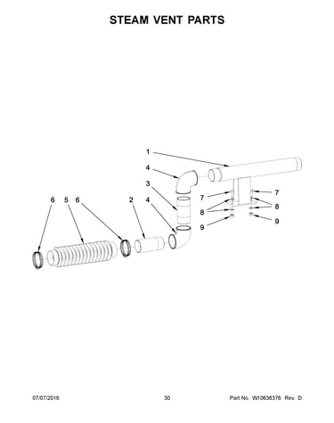 Steam vent parts