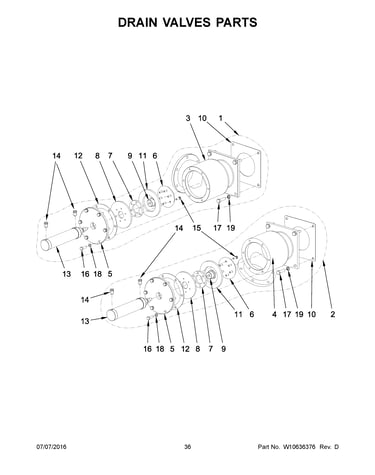 Drain valves parts