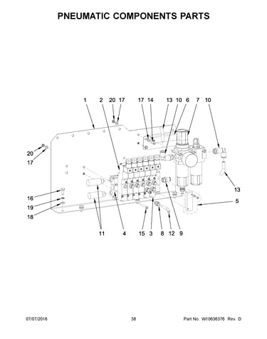 Pneumatic components parts