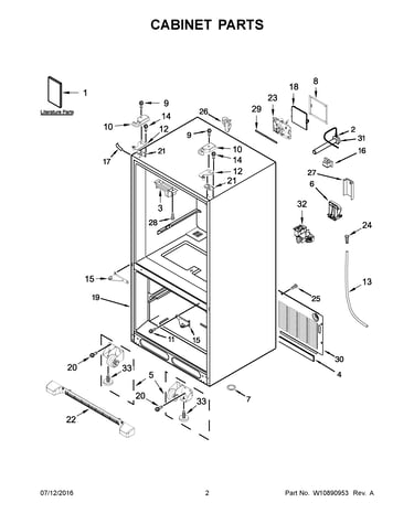 Cabinet parts