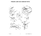 KitchenAid KRFC300EBS00 freezer liner and icemaker parts diagram