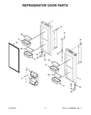 Refrigerator door parts