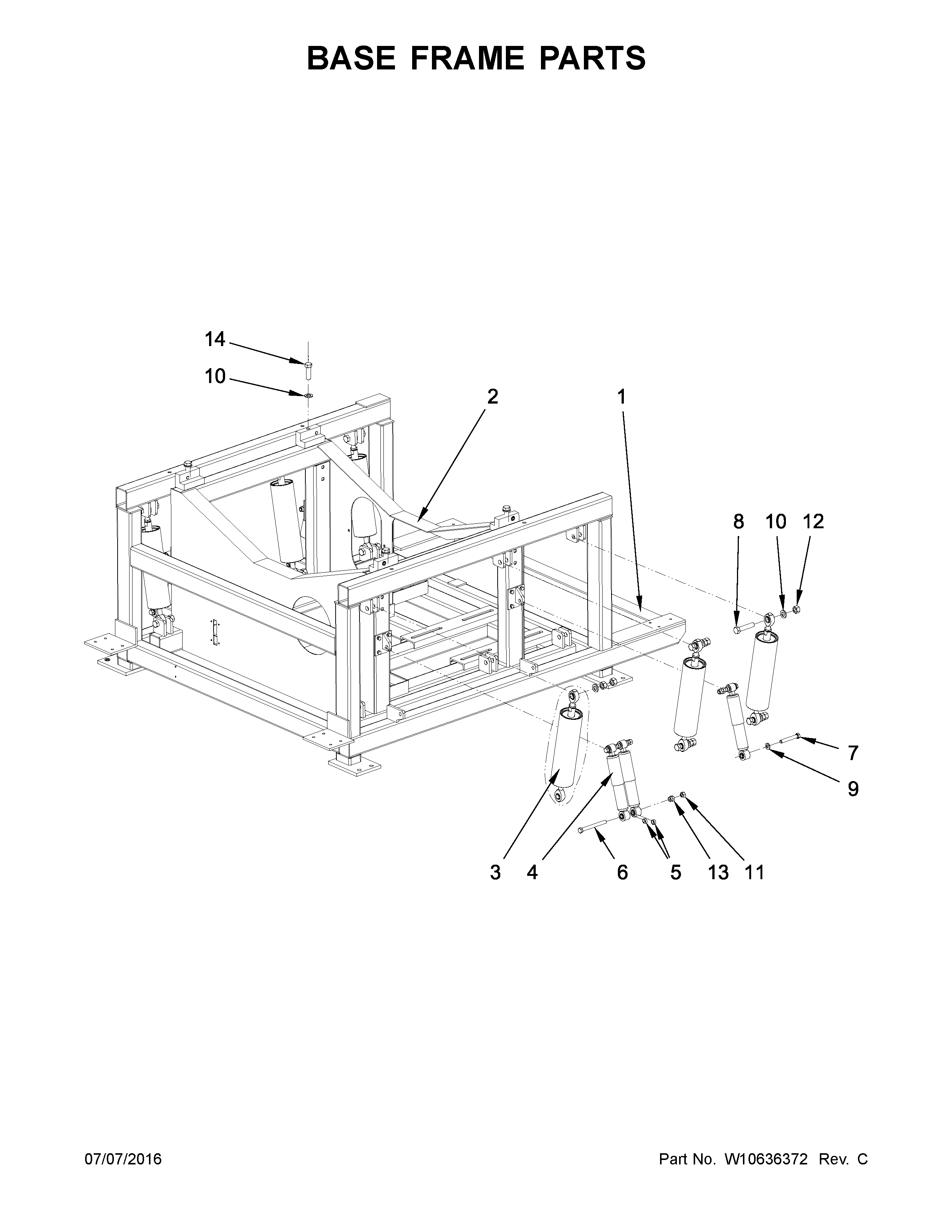 Base frame parts
