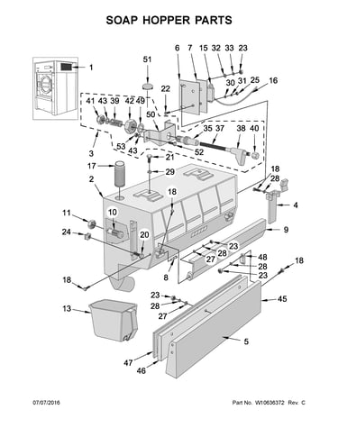 Soap hopper parts