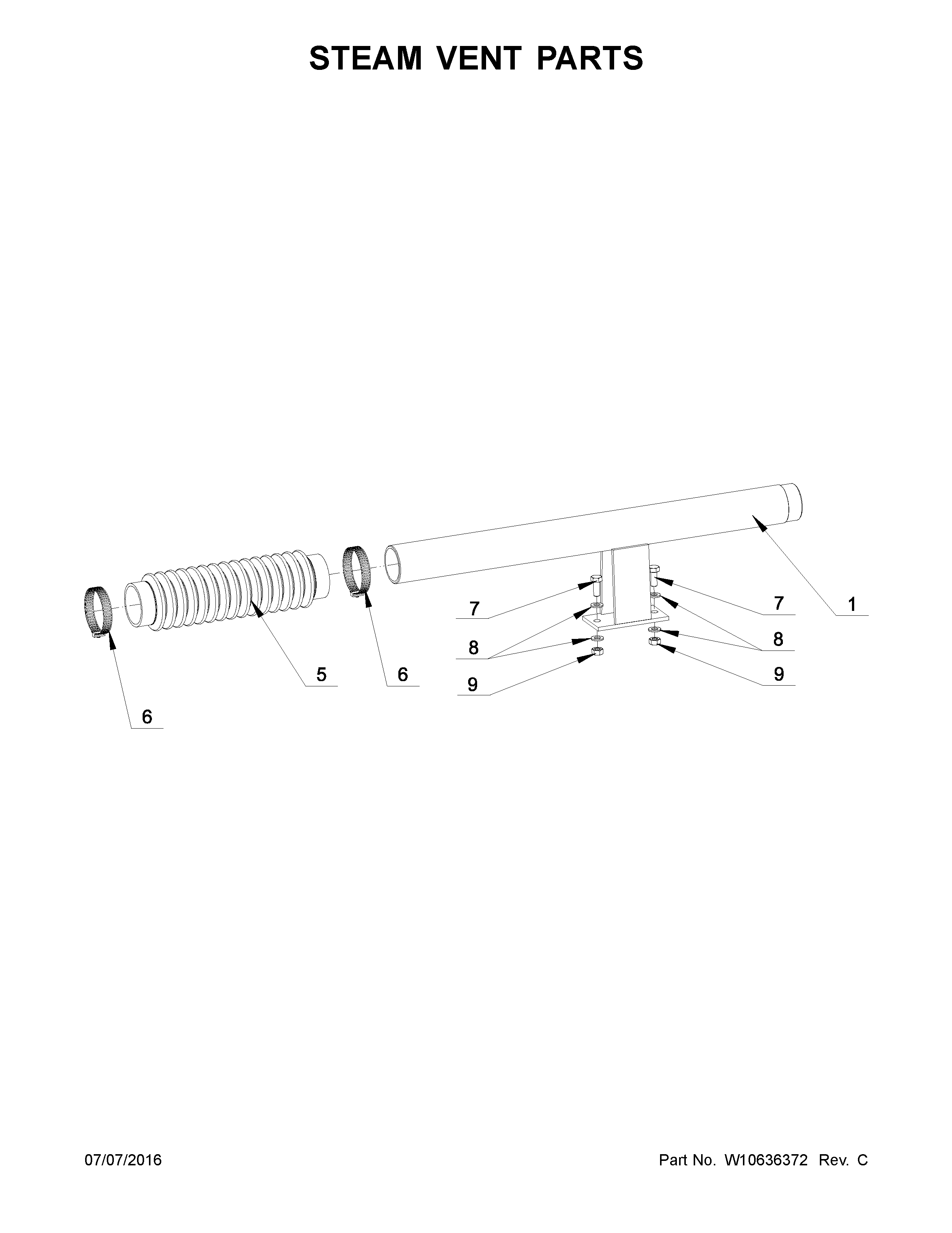 Steam vent parts