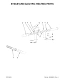 Steam and electric heating parts