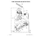 Maytag MDB7949SDE3 pump, washarm and motor parts diagram