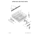 Maytag MDB7949SDH3 upper rack and track parts diagram