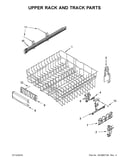 Upper rack and track parts