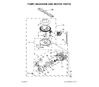 Maytag MDB4949SDE3 pump, washarm and motor parts diagram