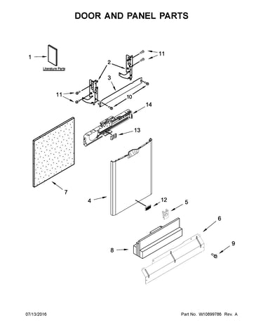 Door and panel parts