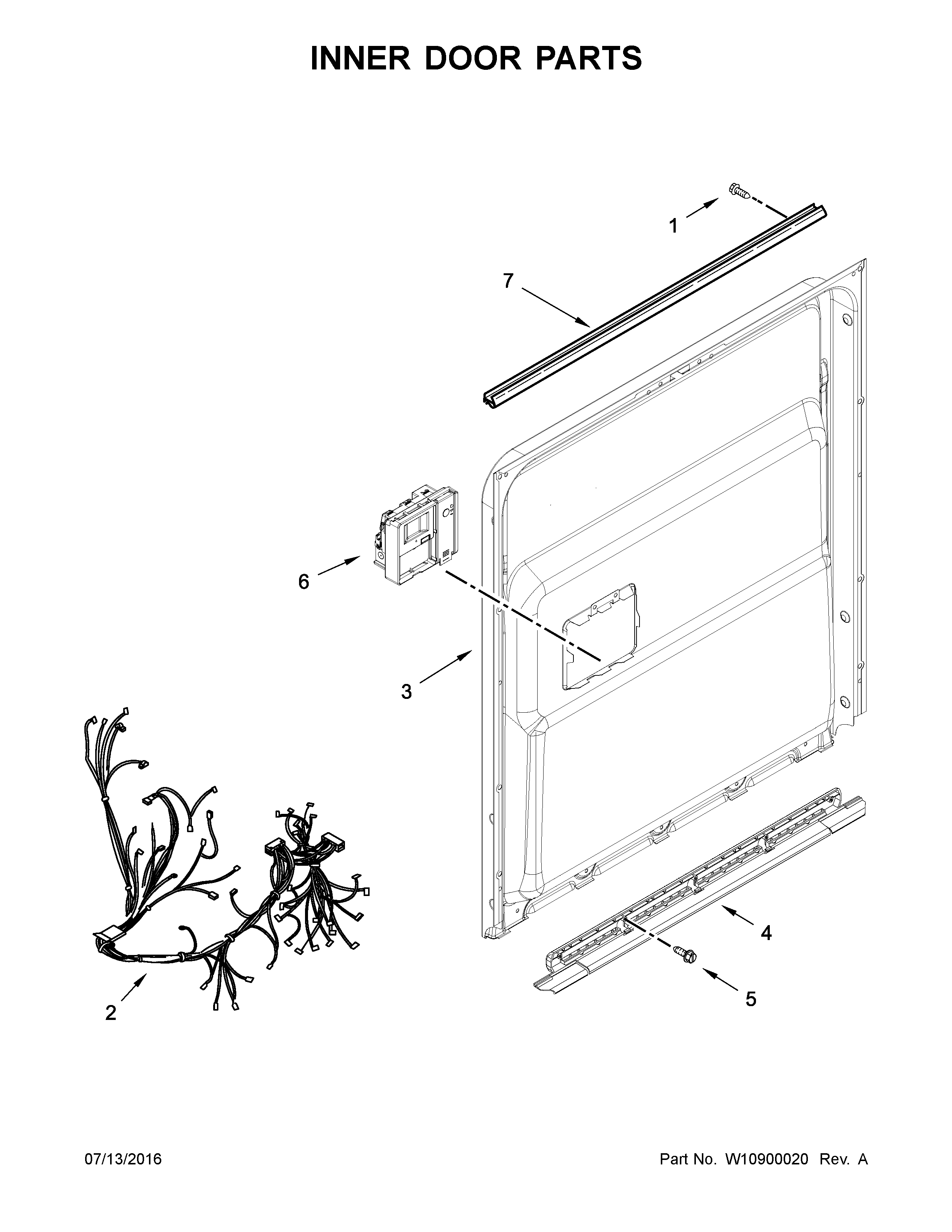 Inner door parts