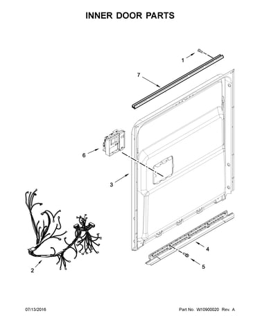 Inner door parts