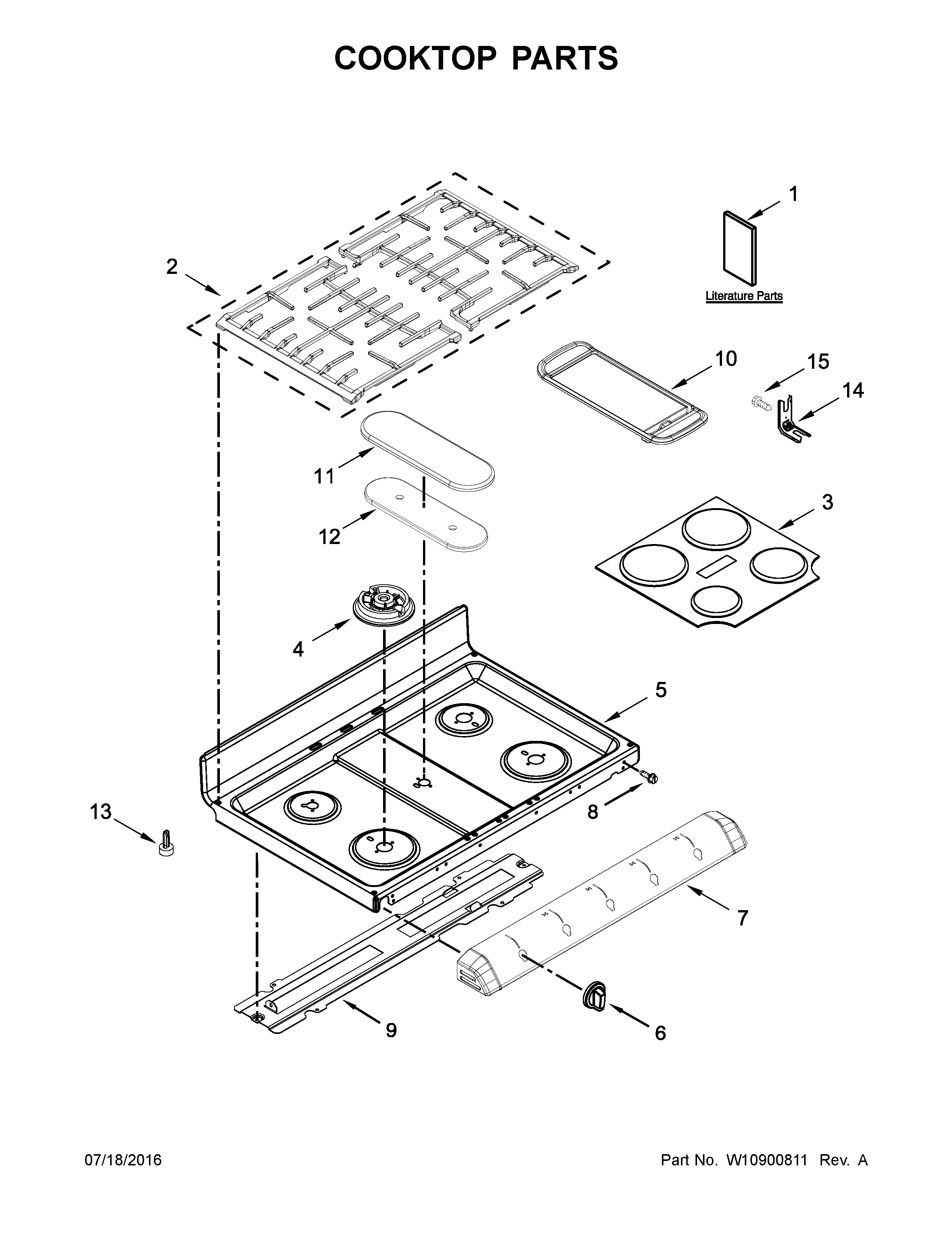 Cooktop parts
