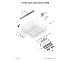 Maytag MDB8959SFH2 upper rack and track parts diagram