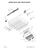 Upper rack and track parts