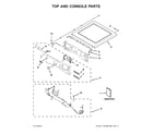 Whirlpool WEL98HEBU0 top and console parts diagram