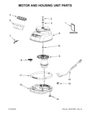Motor and housing unit parts
