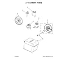KitchenAid KFP1133WH0 attachment parts diagram
