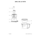 KitchenAid KFP1133ER0 bowl and lid parts diagram