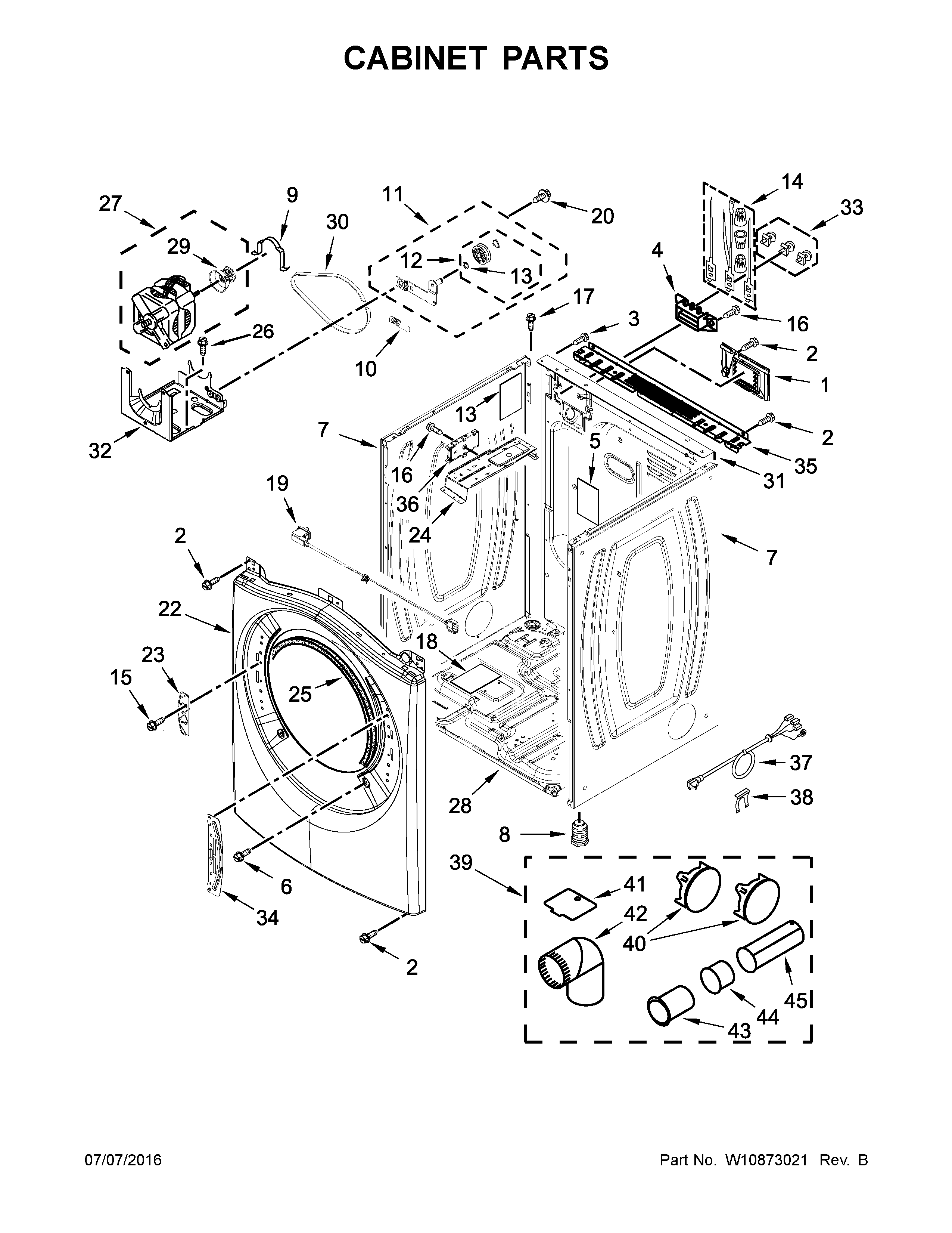 CABINET PARTS