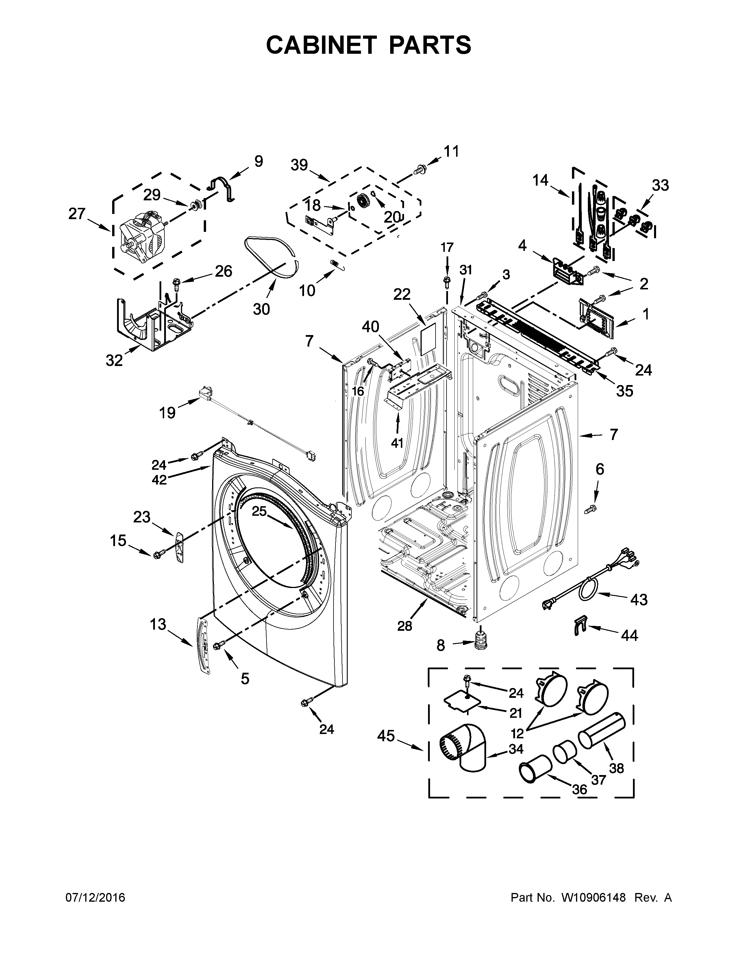 Cabinet parts