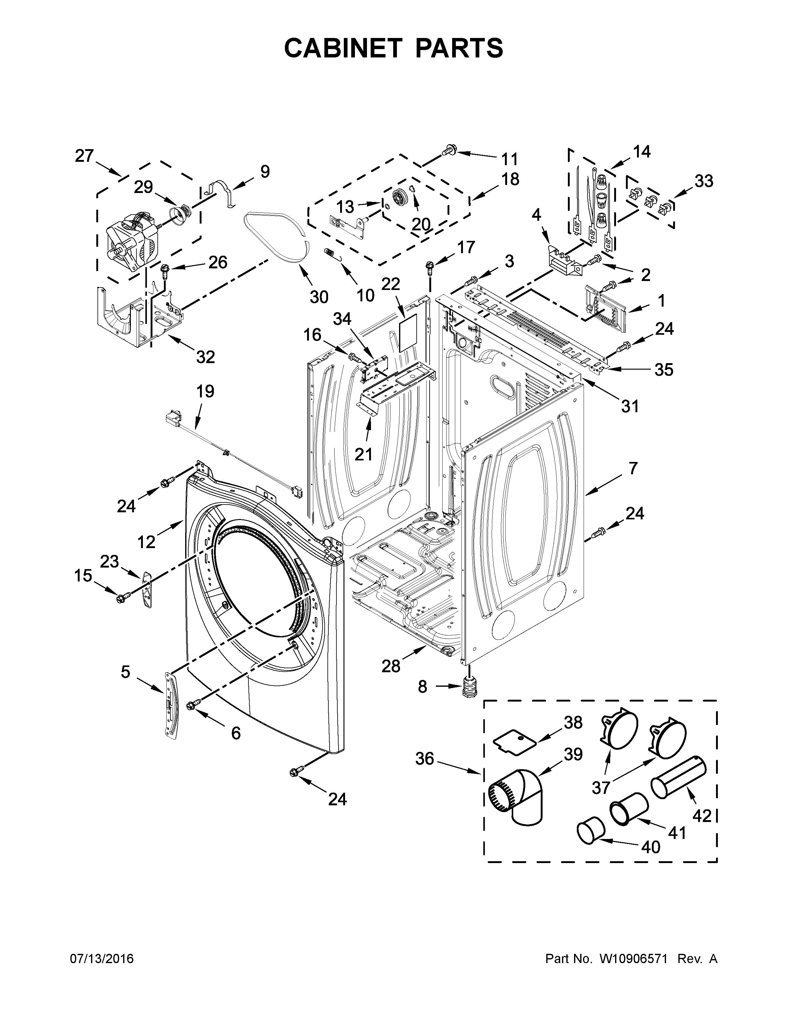 Cabinet parts