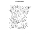 Whirlpool WED8540FW0 bulkhead parts diagram
