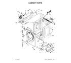 Whirlpool WGD8540FW0 cabinet parts diagram