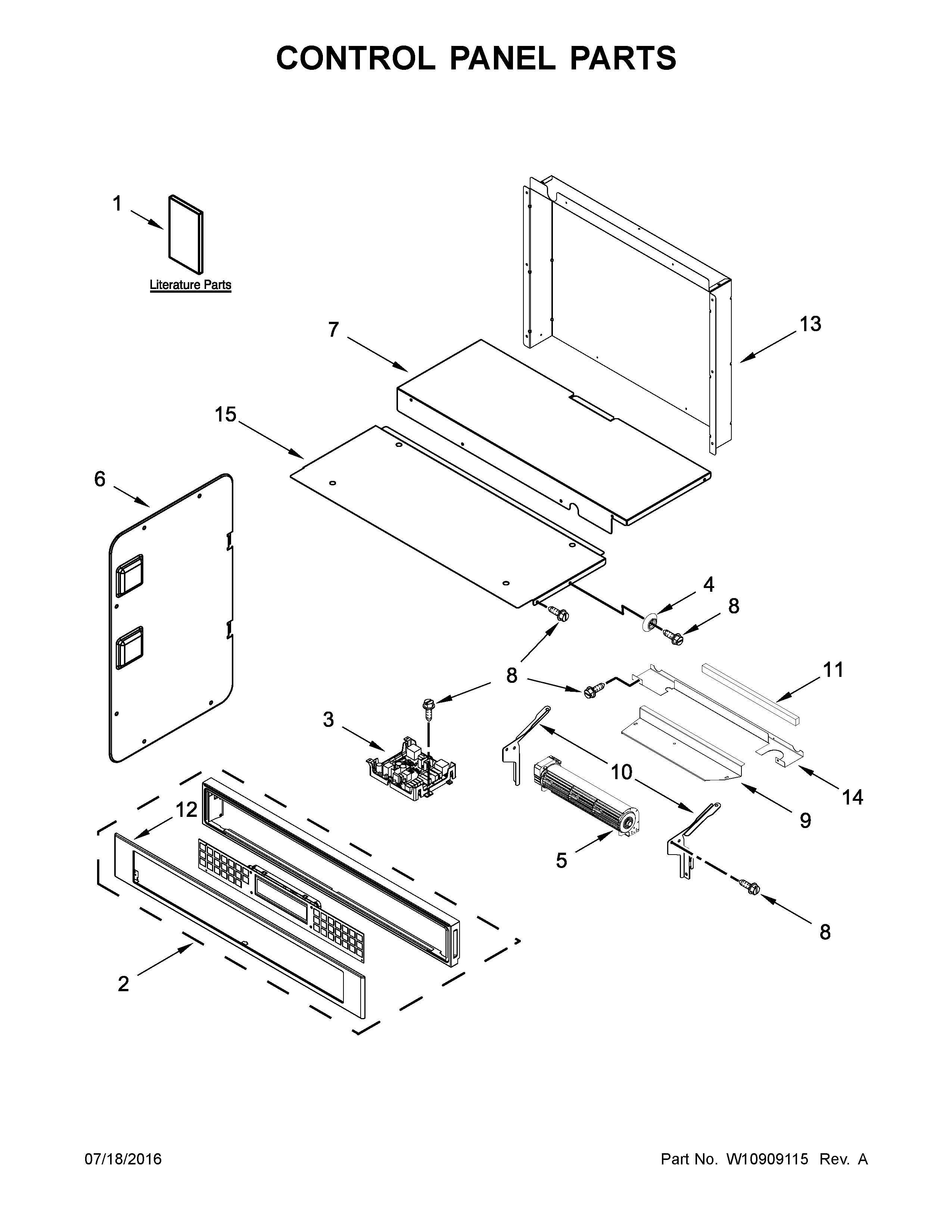 CONTROL PANEL PARTS