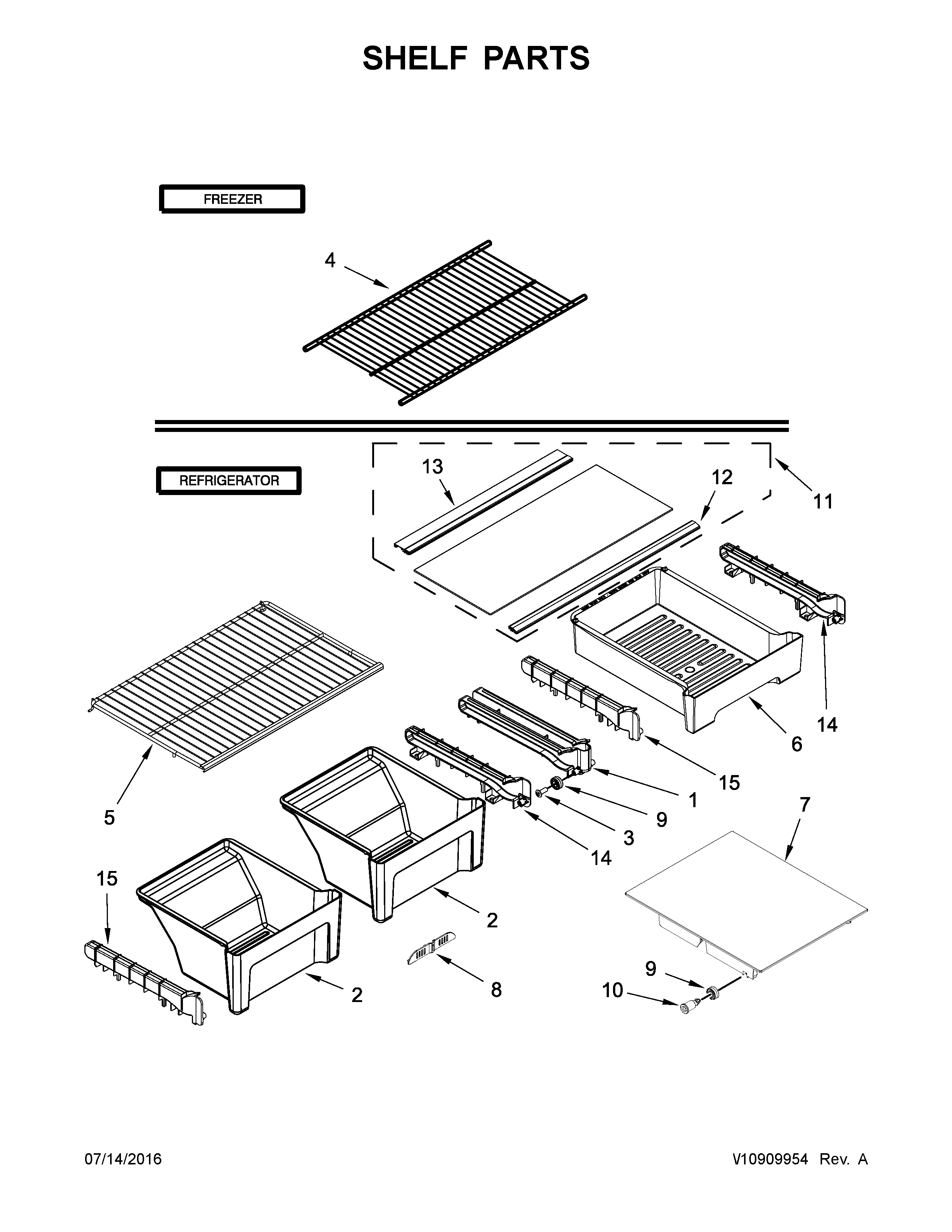 SHELF PARTS