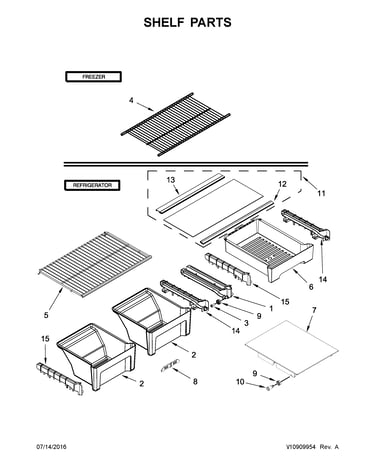 Shelf parts