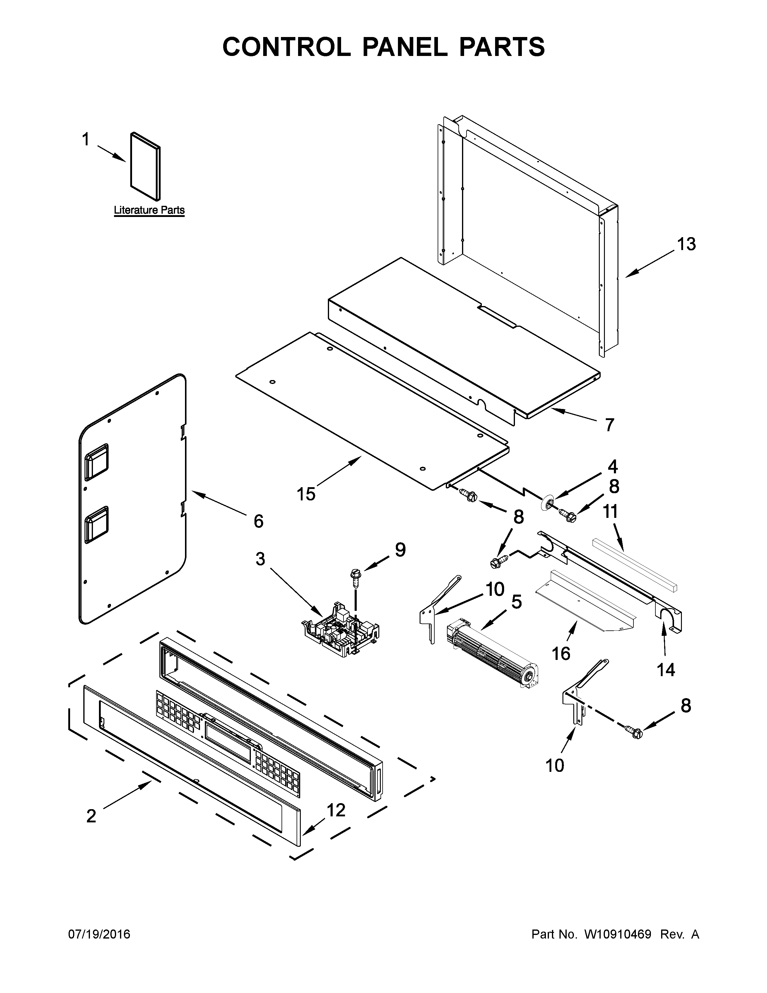 CONTROL PANEL PARTS