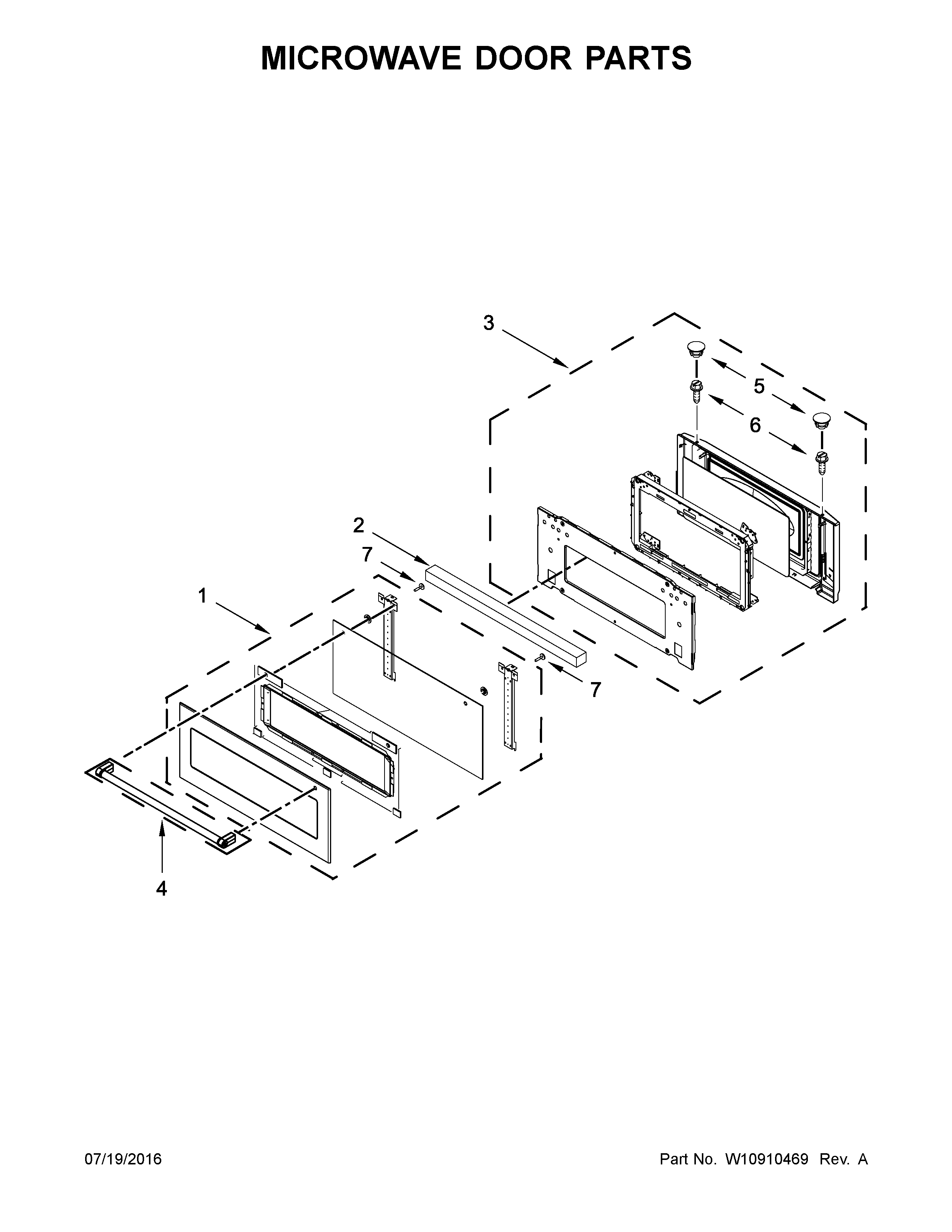 MICROWAVE DOOR PARTS