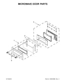 Microwave door parts