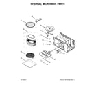 KitchenAid KOCE500EWH05 internal microwave parts diagram
