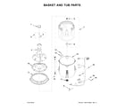 Amana NTW4615EW0 basket and tub parts diagram