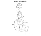 Amana NTW4755EW0 basket and tub parts diagram